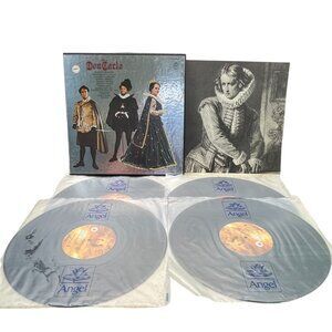 Verdi Don Carlo 4LP Box Set Placido Domingo Ambrosian Opera Chorus 1971 Angel